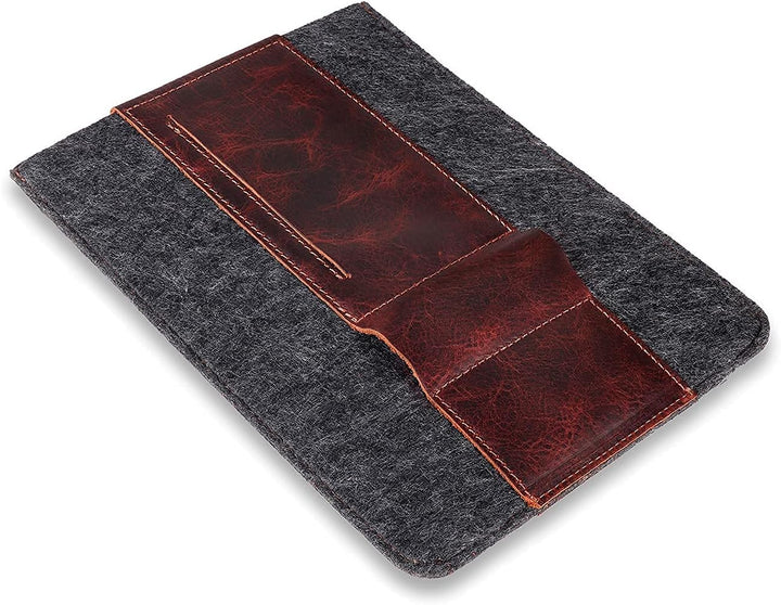 MegaGear Echtleder Tablet Hülle für iPad Pro 11 Zoll, Alle Generationen iPad Air & iPad (Braun, 12.9