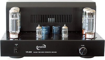Dynavox Röhren Mono-Vollverstärker VR-80 schwarz, HiFi-Verstärker für warmen Röhren-Sound, Vintage-D