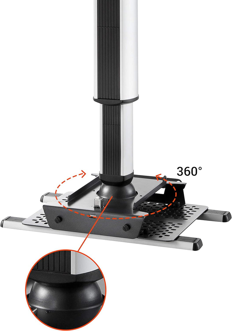 celexon Beamer-Deckenhalterung MulitCel4070 Expert - 40-70cm Deckenabstand - 360º - bis 25 kg - neig