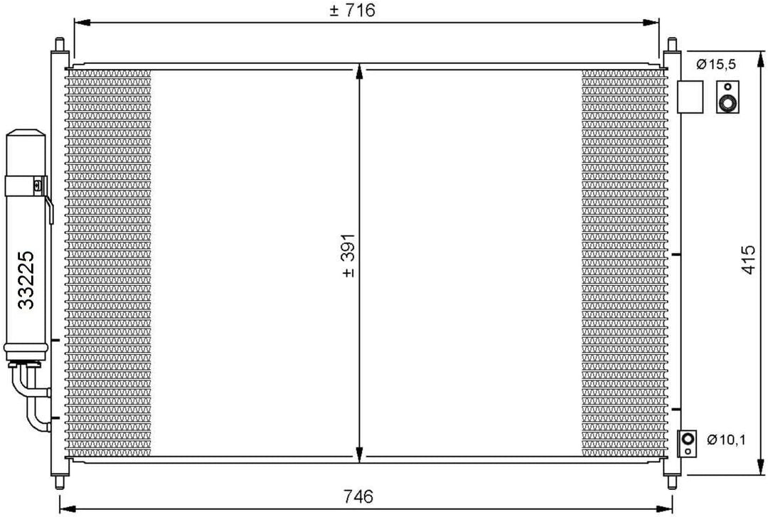 NRF 35866 Kondensator, Klimaanlage