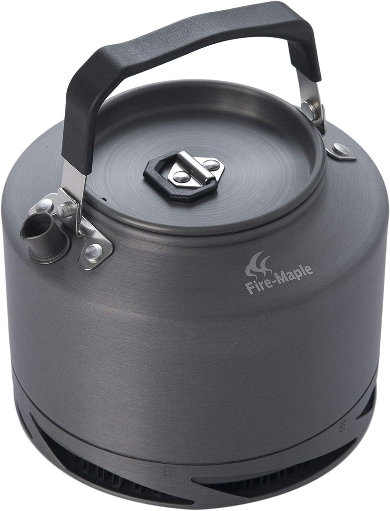 Fire-Maple Camping Kessel aus eloxiertem Aluminium, XT in Zwei Grössen 1,5 Liter Schwarz, 1,5 Liter