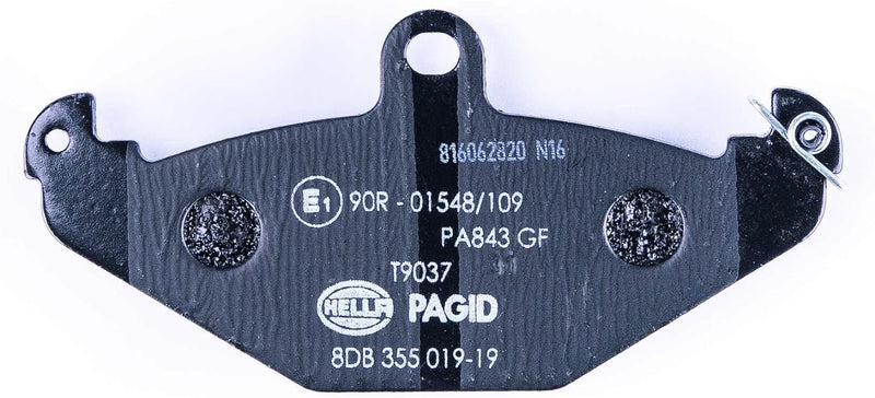 HELLA PAGID 8DB 355 019-191 Bremsbelagsatz - T9037 - Dicke/Stärke: 15mm - Bremssystem: Brembo - nich