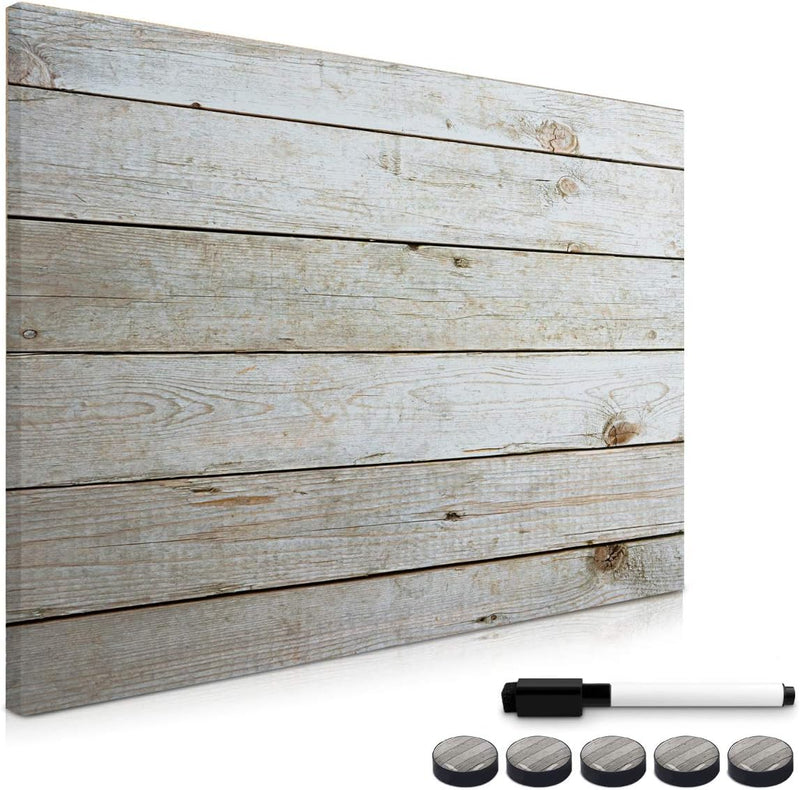 Navaris Magnettafel Magnetpinnwand Memoboard zum Beschriften - 70 x 50cm Notiztafel div. Designs - T