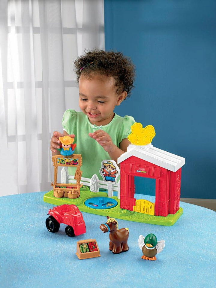 Mattel R6929-0 - Fisher-Price Little People Farm, mit viel Zubehör wie Tiere und Traktor