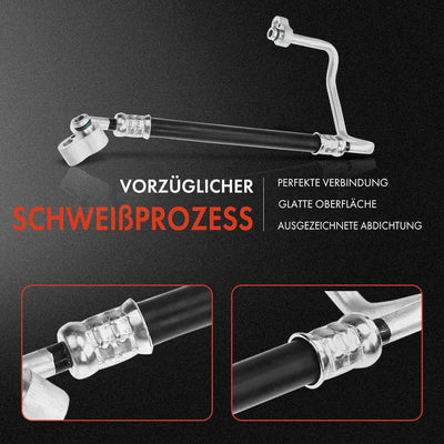 Frankberg Klimaleitung Klimaschlauch Druckleitung Kompatibel mit 5er E60 525 530 5er Touring E61 525