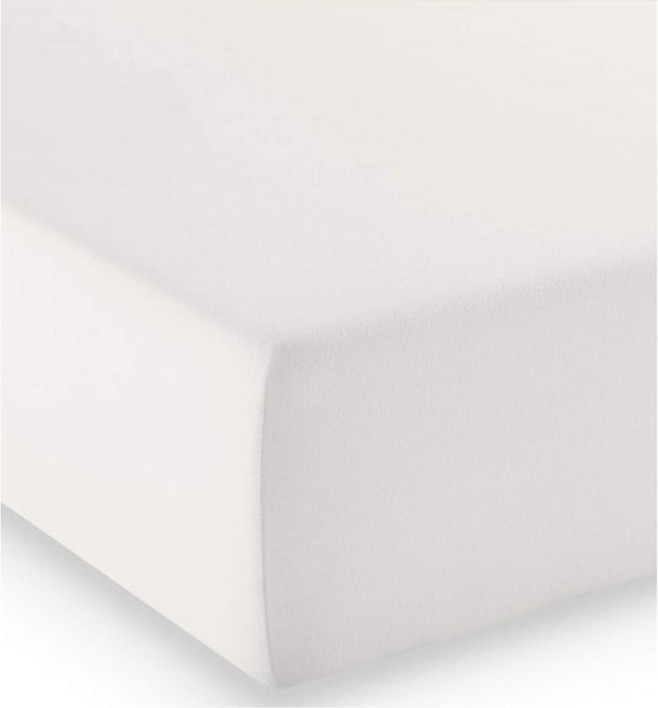 fleuresse Comfort Spannbettlaken, Jersey, naturweiss, 200 x 200 Naturweiss 200 x 200, Naturweiss 200