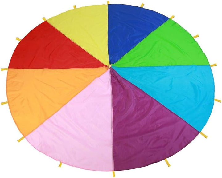 Garosa Schwungtuch Regenbogen Fallschirm Kinder Schule Familie Outdoor Pädagogisches Sportspiele Koo