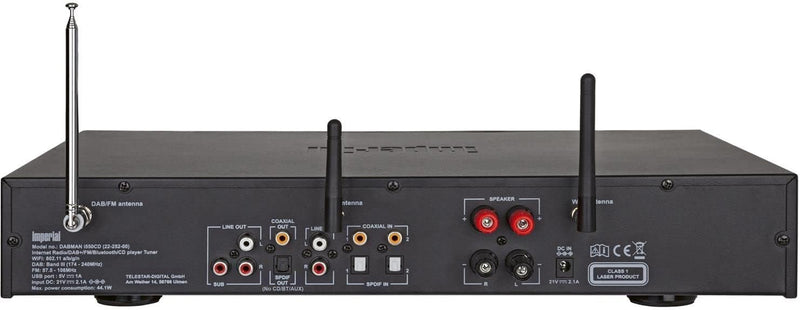 Imperial DABMAN i550 CD HiFi-Verst?rker Internetradio (DAB+/DAB/UKW/WLAN, Bluetooth, Streaming Diens