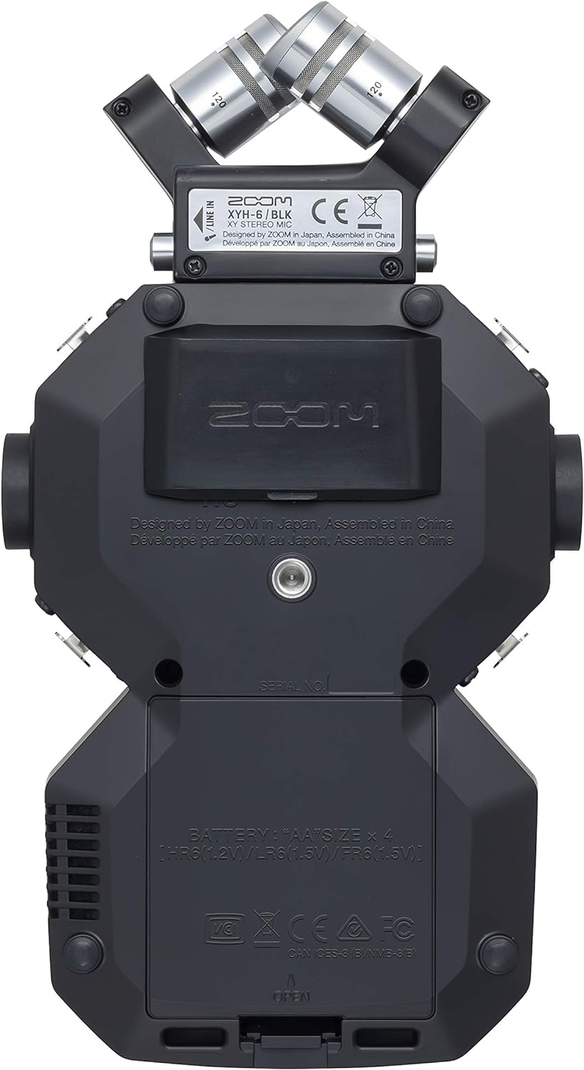 Zoom H8 – 12-Tracker-Aufnahmegerät – 1 x abnehmbares XY-Mikrofon, 4 x XLR-Eingänge und 2 x XLR-Combo