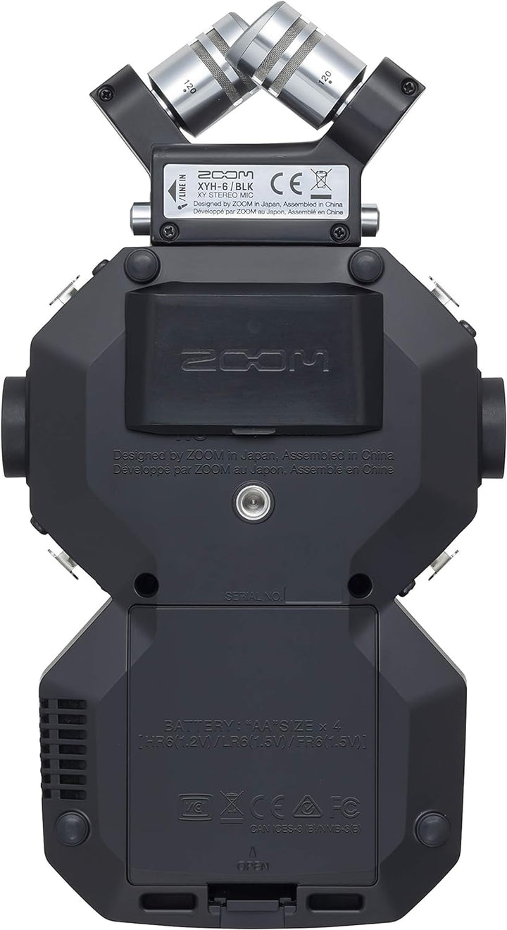 Zoom H8 – 12-Tracker-Aufnahmegerät – 1 x abnehmbares XY-Mikrofon, 4 x XLR-Eingänge und 2 x XLR-Combo