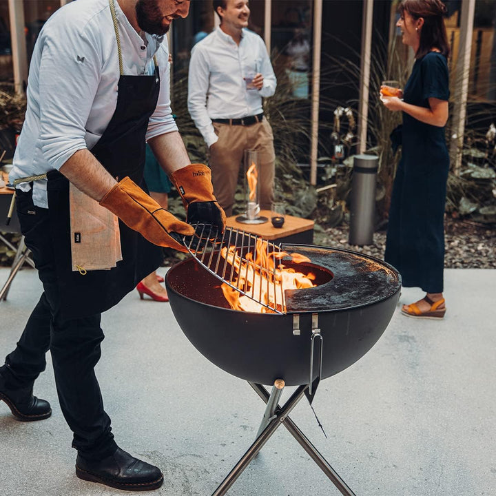 höfats - Bowl 70 Grillrost - polierter Edelstahl - rund - verwandelt Bowl Feuerschale in einen Grill