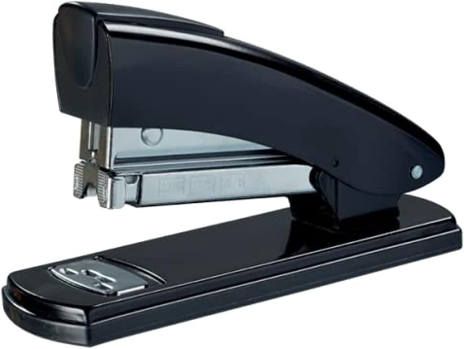 PETRUS 44784 Heftgerät für Büro, klassisch, Modell 2001, Schwarz, Schwarz