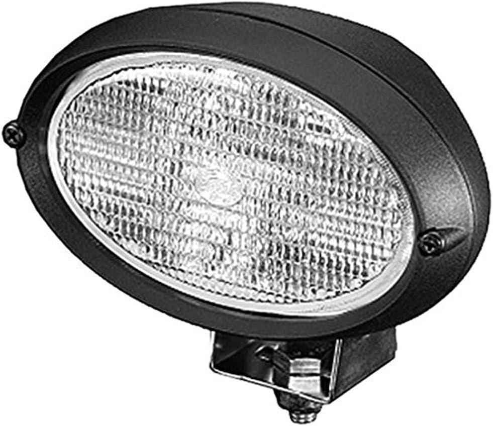 HELLA - Halogen-Arbeitsscheinwerfer - Oval 100 - 12V - Anbau/geschraubt - stehend/schwenkbarer Monta