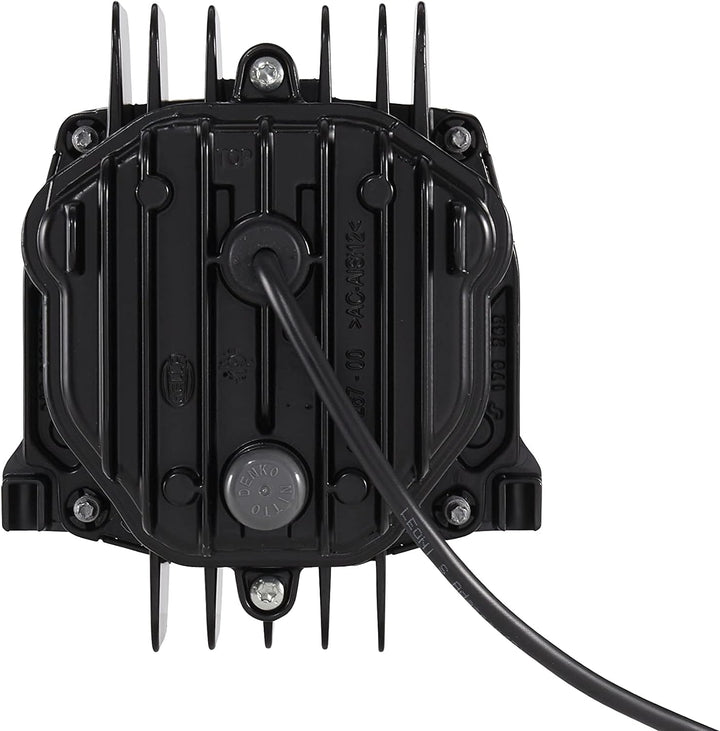 HELLA - LED/DE-Hauptscheinwerfer - 90mm Performance Bi-LED L70 - 24V - rund - Einbau - Stecker: AMP