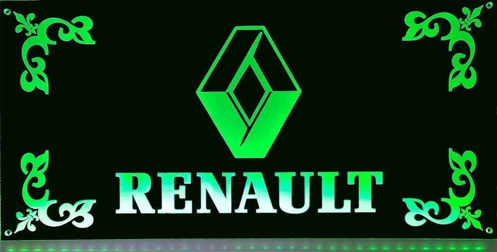 LED Schild kompatibel mit Renault 30x15cm USB-Anschluss ✓ LED-Beleuchtung ✓ Lasergraviert | Edles be