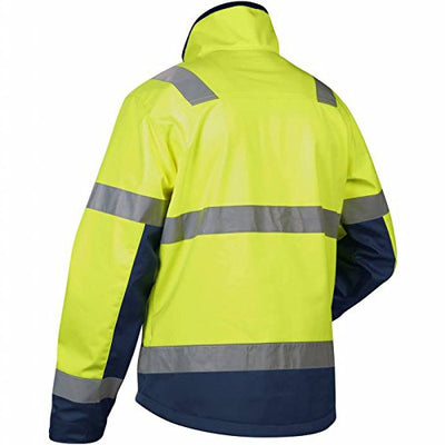 Blåkläder Workwear Warnschutz Softshelljacke 4900, S, gelb/marine, 1 Stück, 67-49002517-3389-S S Gel