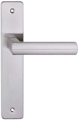 naka24 BB PZ WC VIVA Langschild Drückergarnitur Türbeschlag Türgriff Klinke Satin Nickel (Blindschil
