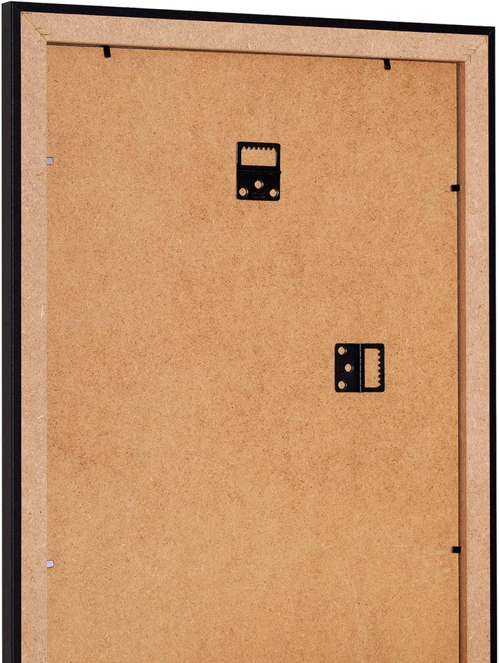 Rahmendesign24 Bilderrahmen Fiona 42x59,4 (DIN A2) Weiss (Hochglanz) Fotorahmen, Wechselrahmen, Post