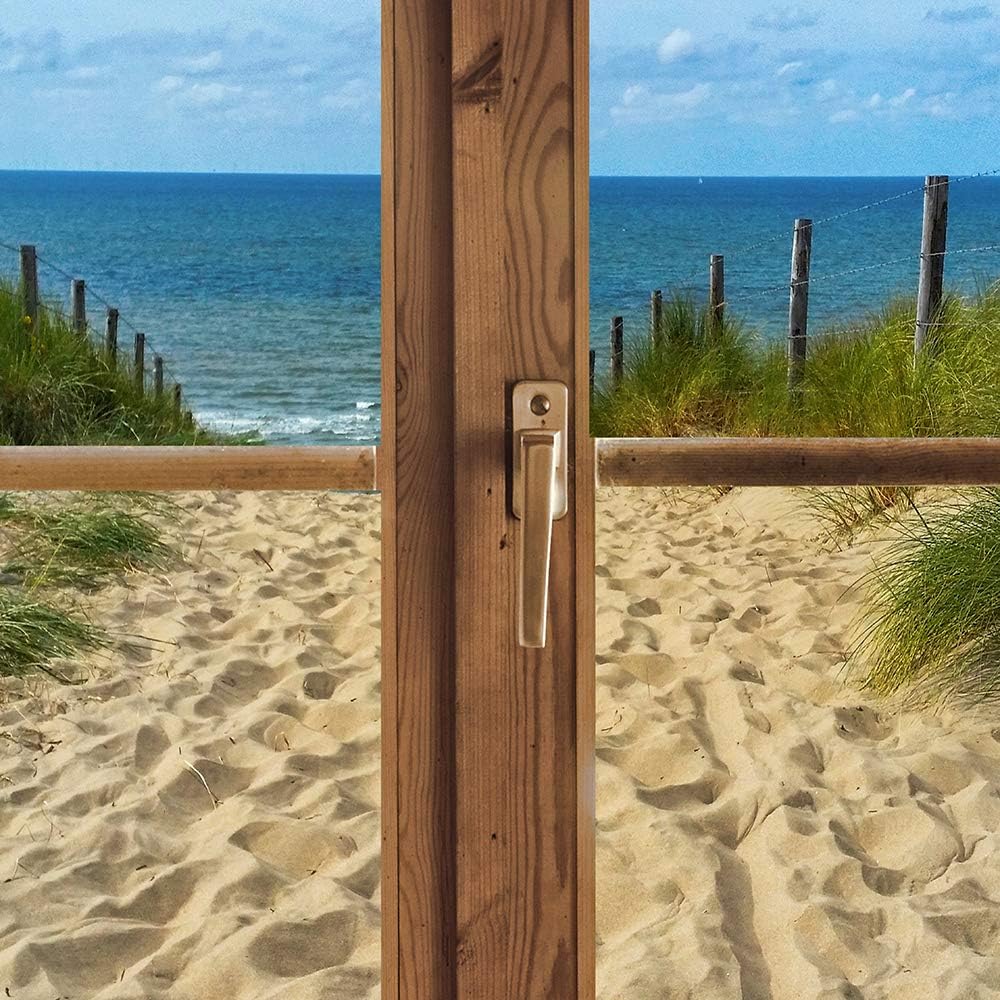 Feeby Vlies Leinwandbild Blick Auf Das Meer Strand Weg 90x60 cm Druckbild Wandbild Wanddekoration De