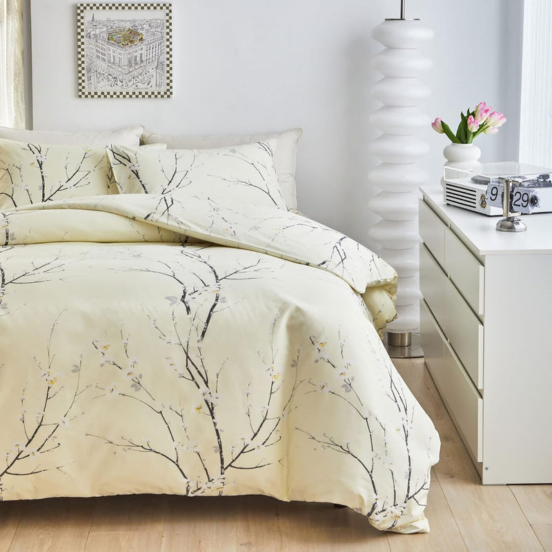 OLDBIAO Bettwäsche 240x220 cm Set, Mikrofaser Bettbezug 240x220cm und Kissenbezüge 80x80cm, Ästhetis