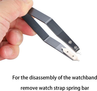 01 02 015 Watch Spring Bar Pinzette, Armband verstellbare Armbanduhr Spring Bar Tool Legierung für U