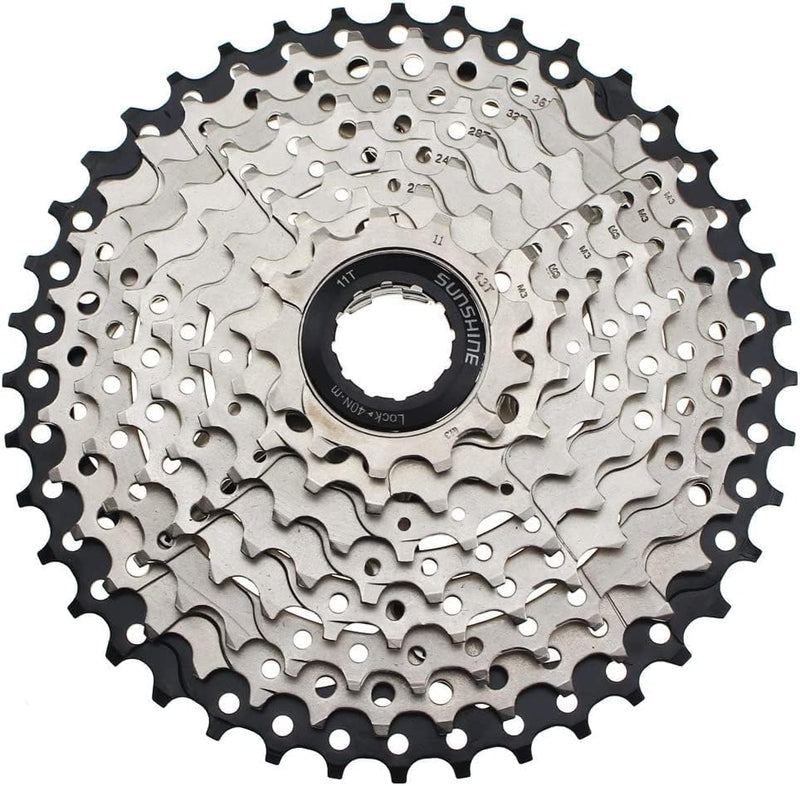 FOMTOR 9 Fach Kassette MTB 9-Fach Kassette 11-40 für Mountainbike, MTB, BMX, Sram Sunrace Shimano Ul