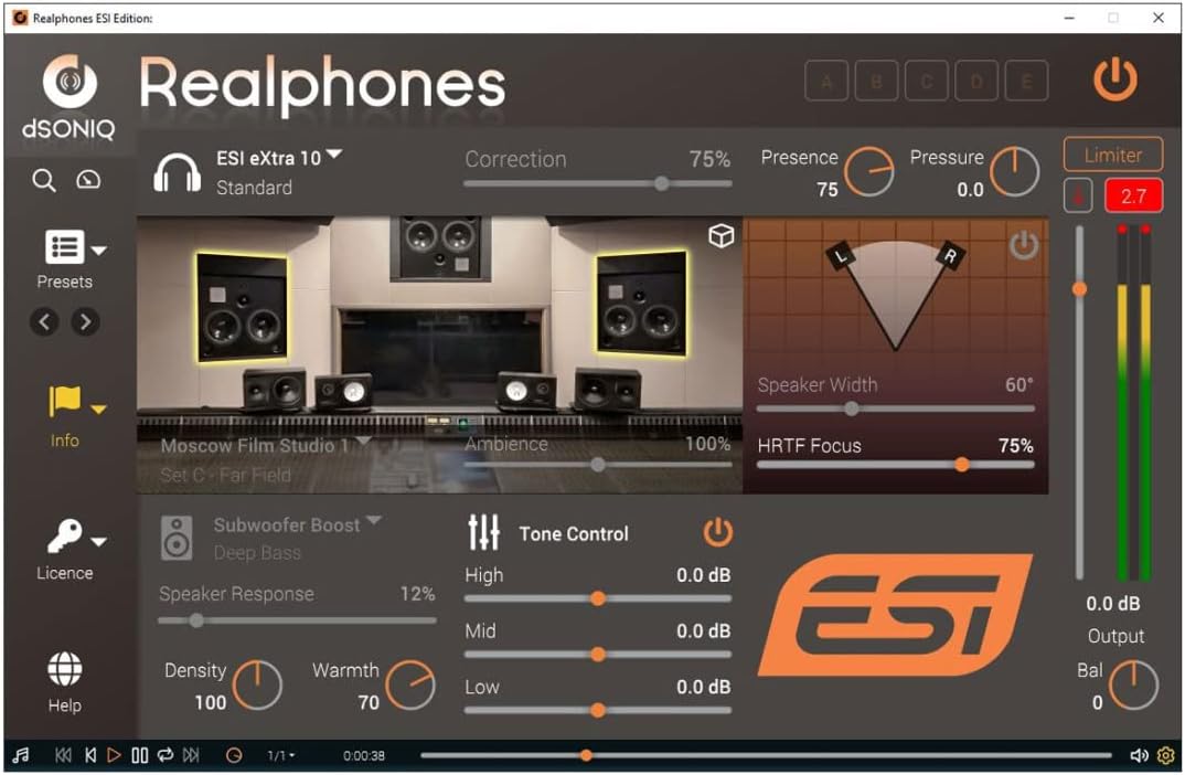 ESI Extra10 Studio-Kopfhörer + keepdrum Tisch-Stativ