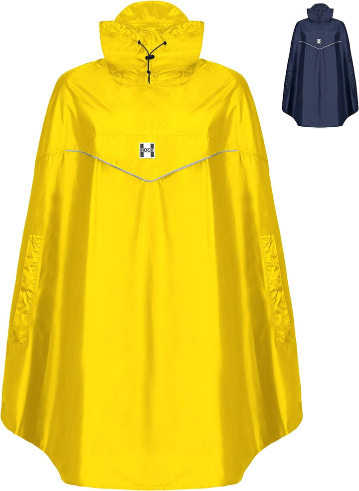 HOCK Fahrrad Regenponcho 'Rain Light' mit Kapuze und seitlicher Armöffnung - Extra Leichtes Regencap