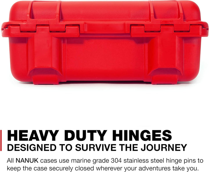Nanuk 920 Wasserdichter Hartschalenkoffer Mit Plüschschaumeinlage - Rot Rot Würfelförmiger Schaumsto