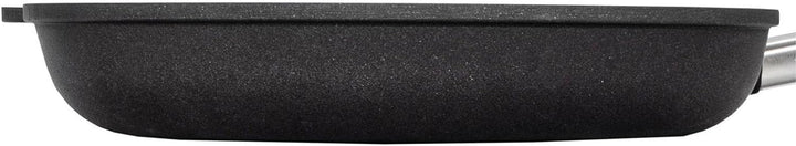 Eurolux Grillpfanne 28x28 cm - grosse Flache quadratische Guss-Pfanne mit Beschichtung - ohne Indukt