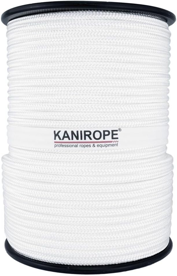 Kanirope® Nylonseil Polyamidseil Seil NYLONBRAID 6mm 250m 16-fach geflochten, 250m