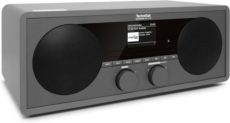 TechniSat DIGITRADIO 451 CD IR - Digital und Internetradio mit CD-Player (DAB+, UKW, Stereo, AUXin,