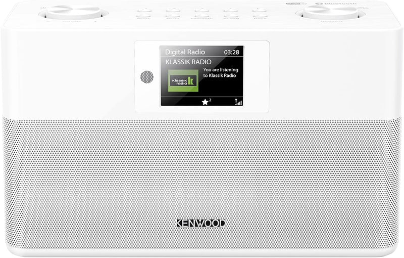 KENWOOD CR-ST80DAB-W Stereo-Kompaktradio (2 x 10 W RMS, Bassreflex Lautsprecher DAB+, UKW, Bluetooth