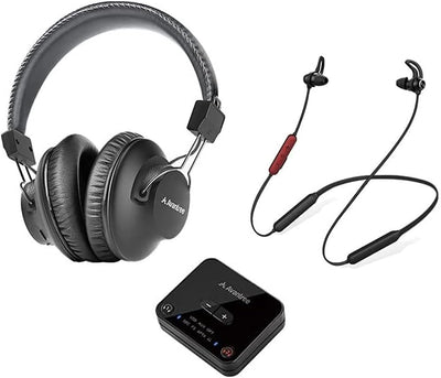 Avantree D4169 Dual Bluetooth 5.0 Kabellose Over & In Ear Kopfhörer Ohrhörer für Fernseher mit Sende