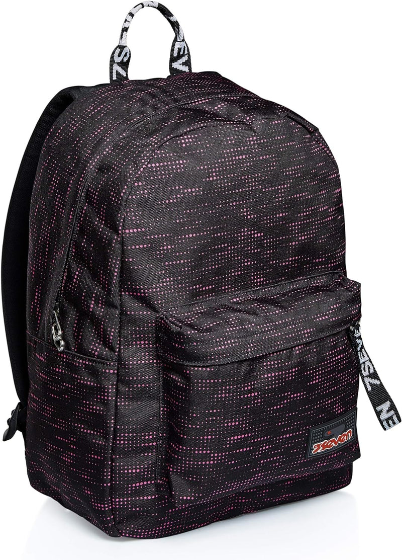 Seven Imusicpack Rucksack, Rosa, inklusive Stereokopfhörern, Schule und Freizeit Leuchtpink I, Leuch