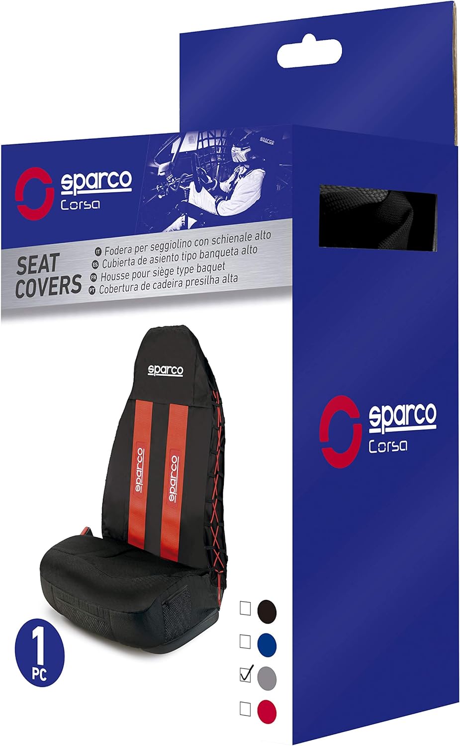 SPARCO SPC1020GR Einzelsitzbezüge Futter, Grau