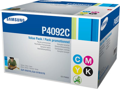 Samsung SU392A CLT-P4092C/ELS Original Toner - Value Pack (C/M/Y/K, Kompatibel mit: CLP-310/CLP-315/