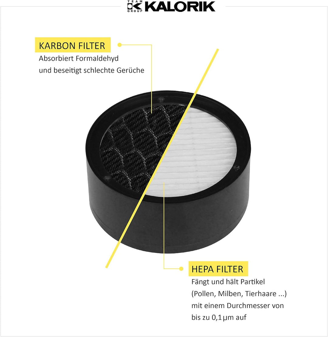 Kalorik TKG AP 1000 Luftreiniger, Kunststoff, Weiss/Schwarz