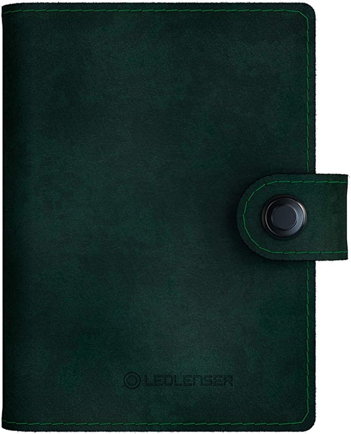 Ledlenser Lite Wallet Portemonnaie, Matte Dark Forest, integrierter RFID-Schutz, aufladbares LED-Lic
