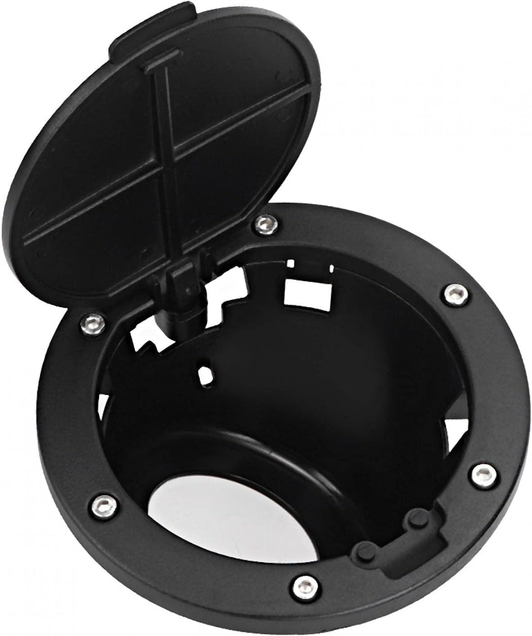 Dioche Tankdeckel, Schwarze ABS Tankdeckelabdeckung passend für Jeep Wrangler JK 2007-2017
