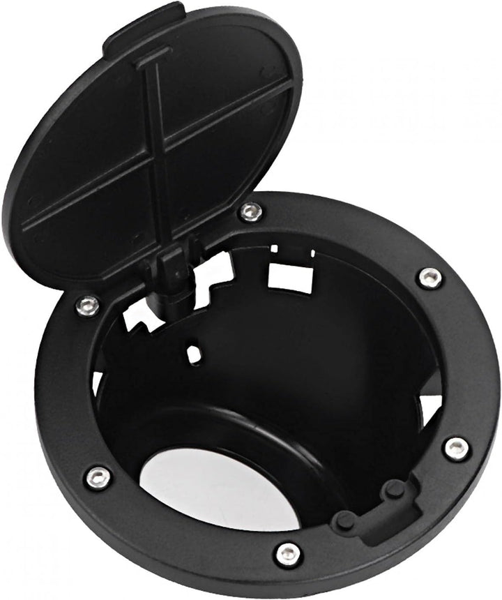 Dioche Tankdeckel, Schwarze ABS Tankdeckelabdeckung passend für Jeep Wrangler JK 2007-2017