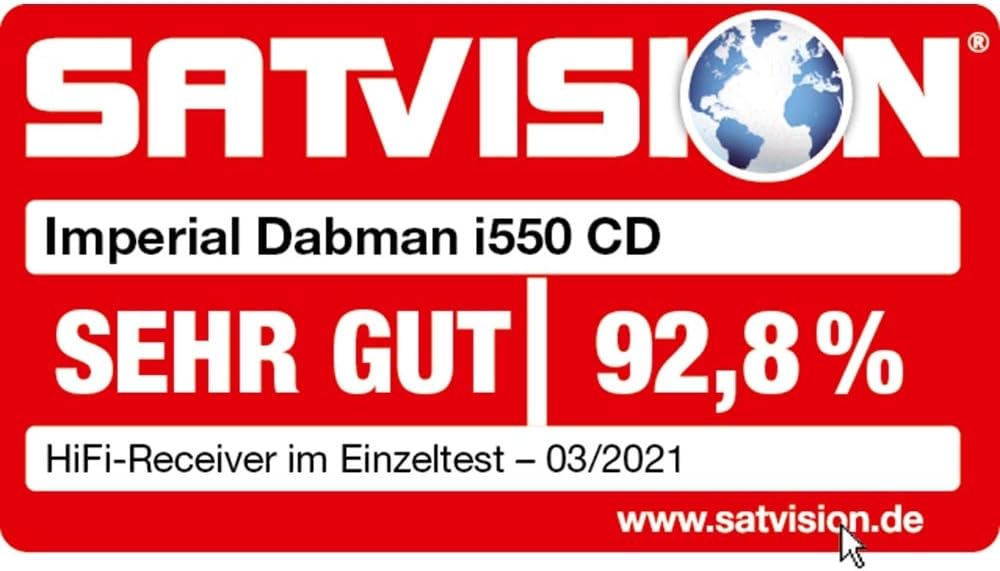 Imperial DABMAN i550 CD HiFi-Verst?rker Internetradio (DAB+/DAB/UKW/WLAN, Bluetooth, Streaming Diens