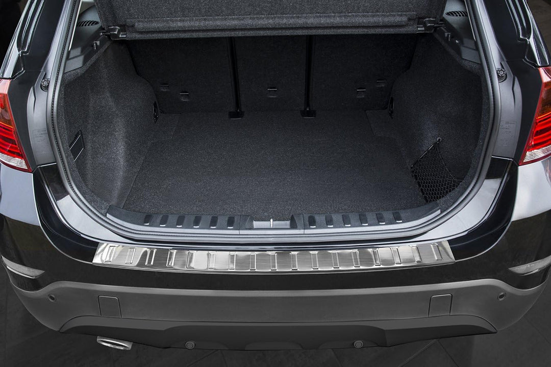 Edelstahl Heckstossstangenschutz kompatibel mit BMW X1 E84 Facelift 2012-2015 'Ribs' exkl. M-Paket