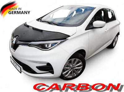 Auto-Bra AB3-00660 Carbon Optik kompatibel mit Renault ZOE Bj. ab 2013 Haubenbra Steinschlagschutz T