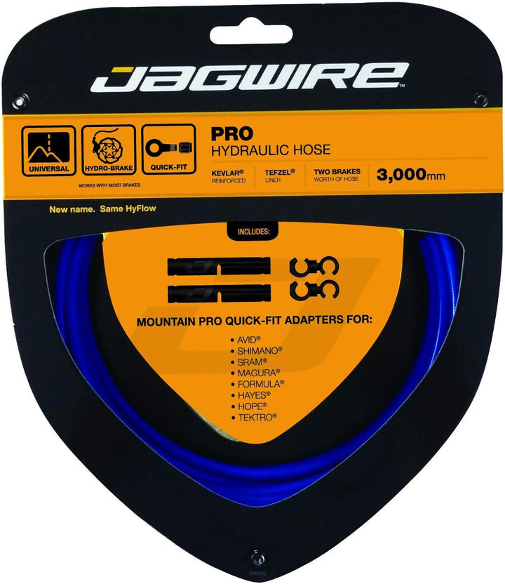 Jagwire Hyflow Quick-fit Bremsleitungsset Weiss Farbe Blau, Blau