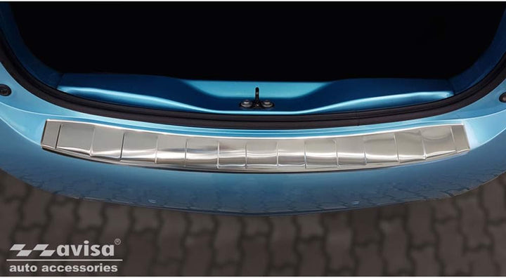 Avisa Edelstahl Heckstossstangenschutz kompatibel mit Renault Zoe II 2019- 'Ribs'