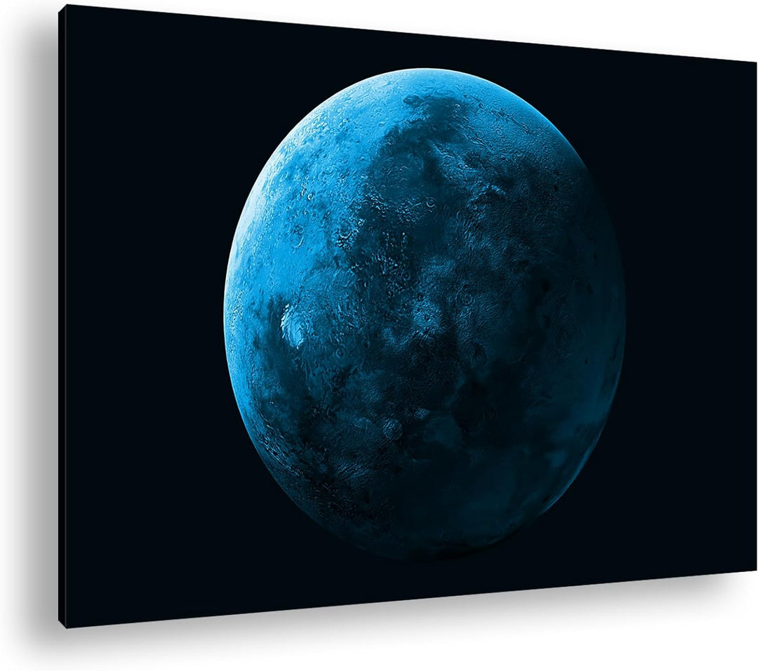 deyoli Planet Mars Format: 80x60 cm Effekt: Monocrome Blau als Leinwandbild, Motiv fertig gerahmt au