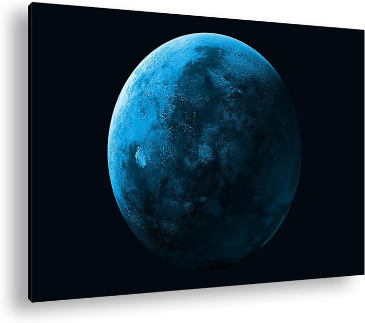 deyoli Planet Mars Format: 80x60 cm Effekt: Monocrome Blau als Leinwandbild, Motiv fertig gerahmt au
