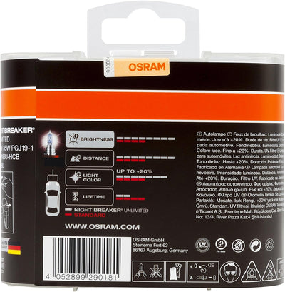 Osram Night Breaker Unlimited Halogen Birnen - H8 - 12V/35W - Satz à 2 Stück