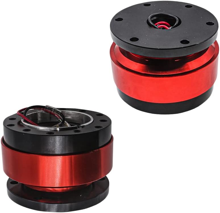 Baceyong Racing Lenkrad-Schnellspanner, Lenkrad-Schnellspanner, universelles 6-Loch-Snap-Off-Boss-Ki